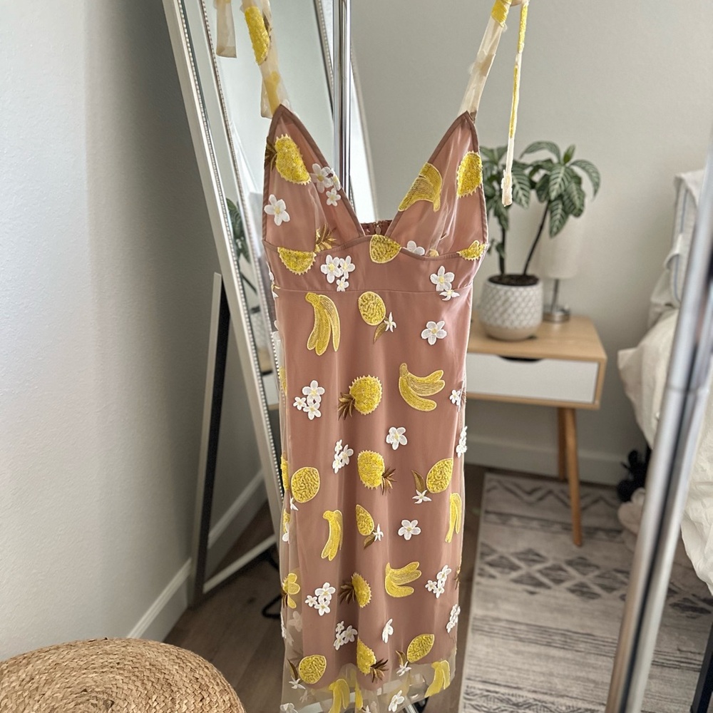 For Love And Lemons fruit punch sequin dress